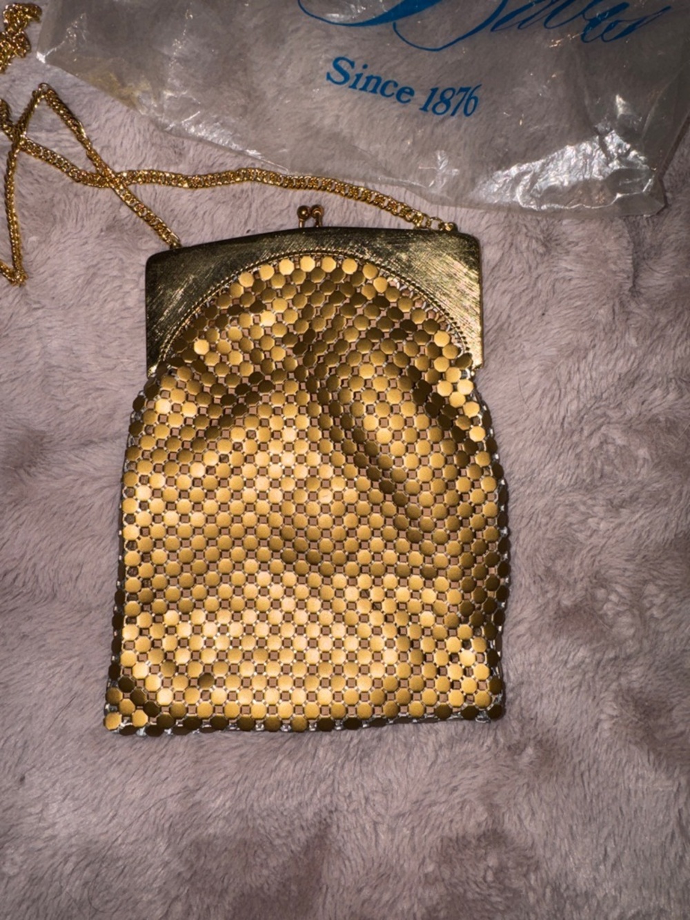 RARE Whiting and Davis mesh bag with face - Picture 8 of 11